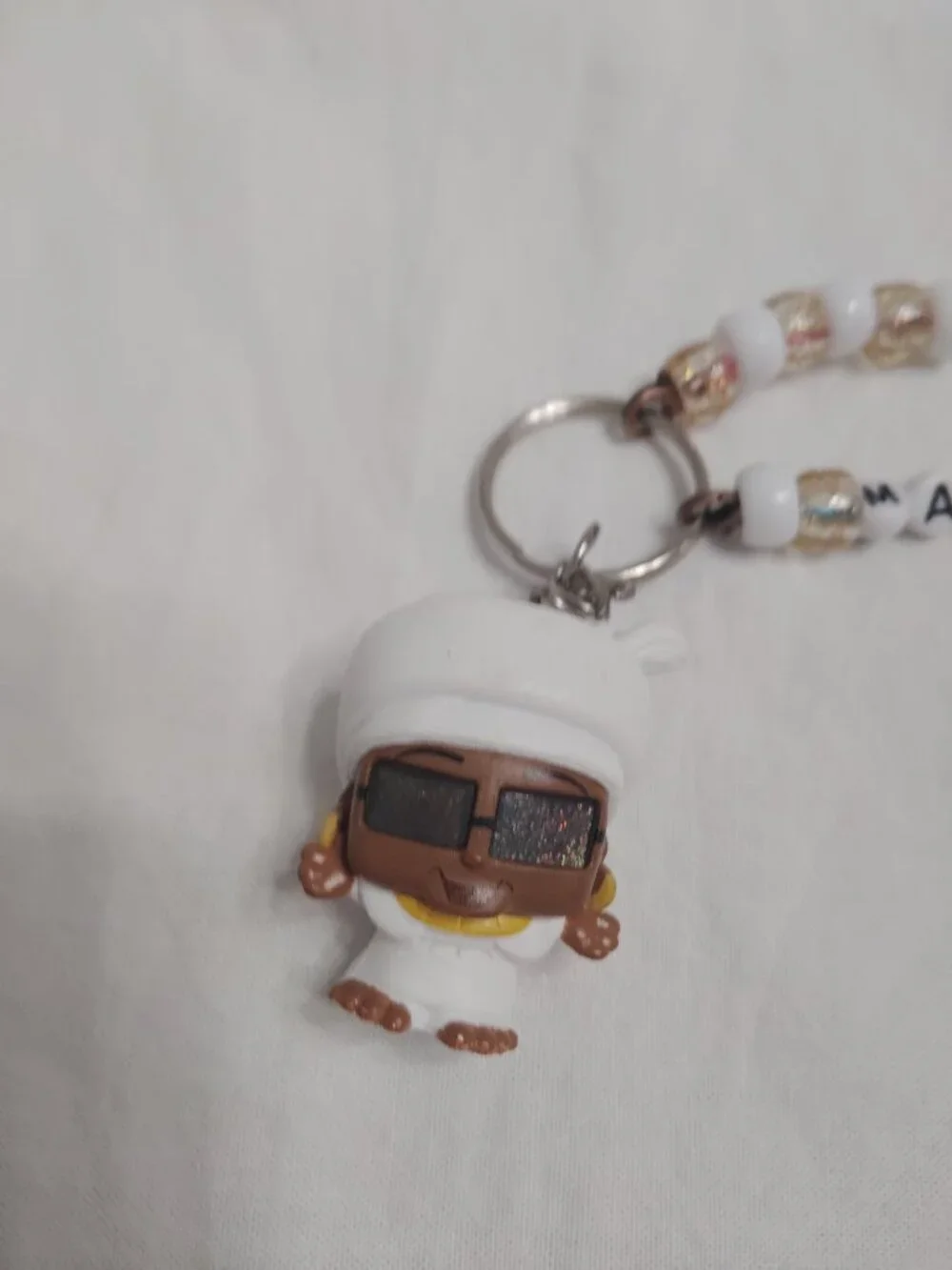 Disney Doorable Mama Odie  Handmade Beaded Keychain